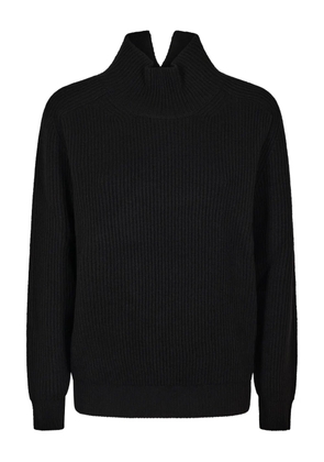 DONDUP ribbed high-neck sweater - Black