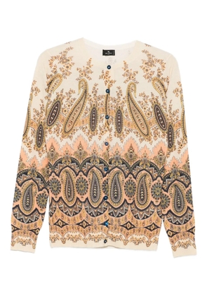 ETRO paisley-print cardigan - Neutrals