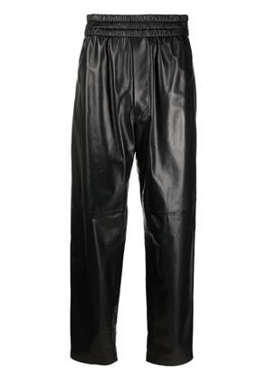 ISABEL MARANT high-waist leather trousers - Black