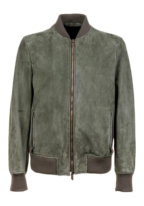 Santoro suede zip-up jacket - Green