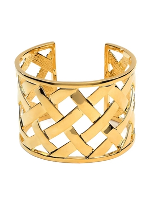Kenneth Jay Lane Basketweave cuff - Gold