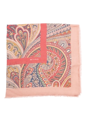 ETRO paisley-patterned scarf - Pink