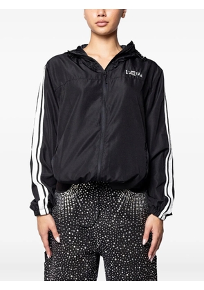 PROTOTYPES stripe-detail hooded jacket - Black