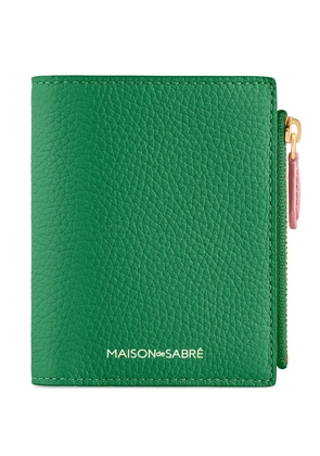 MAISON de SABRÉ Small Leather Bifold Wallet - Green