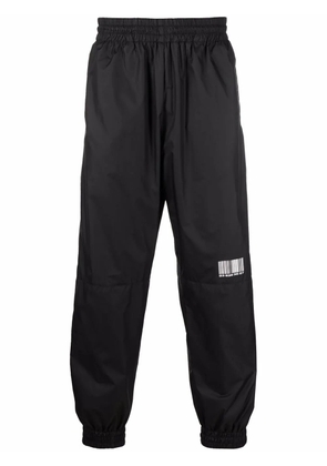 VTMNTS barcode-print track pants - Black
