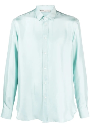 MODES GARMENTS buttoned silk shirt - Blue
