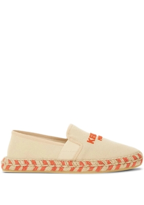Kenzo embroidered-logo espadrille flats - Neutrals