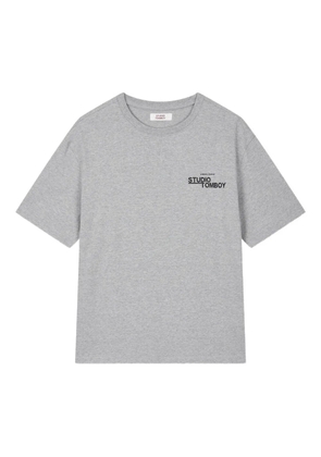 TOMBOY logo-print T-shirt - Grey