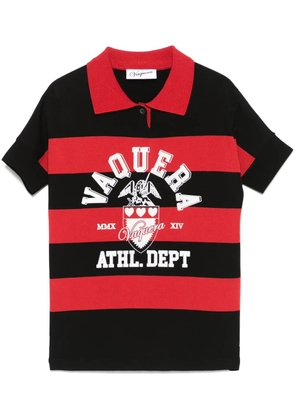 Vaquera striped polo top - Black