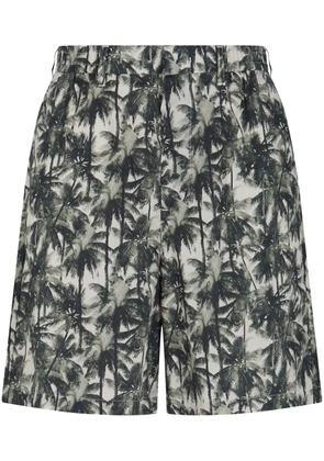 Armani Exchange graphic-print shorts - Green