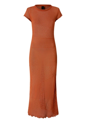 PINKO cap sleeves dress - Orange