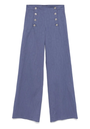 ETRO jacquard trousers - Blue