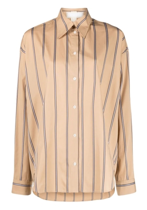 LITKOVSKA Highway striped cotton shirt - Neutrals