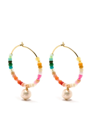 Anni Lu Rainbow Nomad pearl-detail earrings - Multicolour