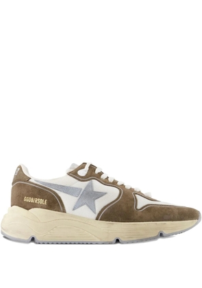 Golden Goose star-detail calfskin sneakers - Brown