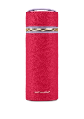 MAISON de SABRÉ Leather Brush Case - Red