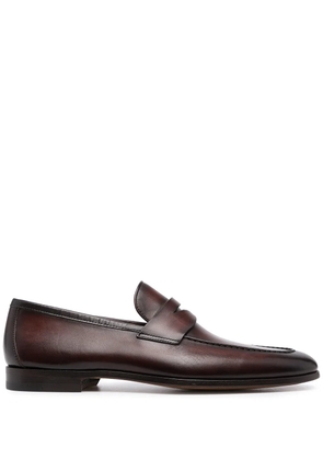 Magnanni leather penny loafers - Brown
