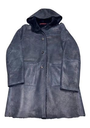 Suprema hooded button jacket - Blue