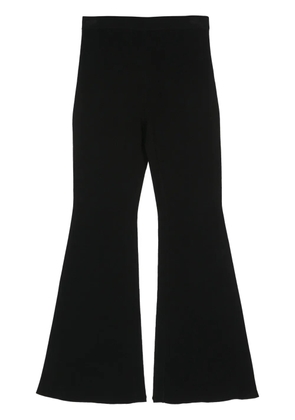 Michael Michael Kors ribbed-knit flared trousers - Black