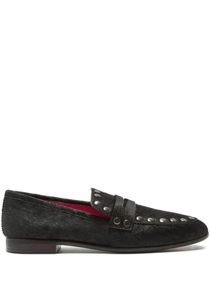 MALIPARMI studded horsehair loafers - Black