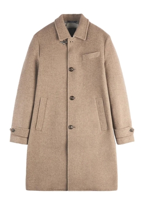 Fay toggle-fastening buttoned coat - Neutrals