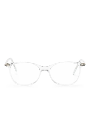 Lunor round-frame glasses - White