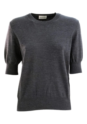 P.A.R.O.S.H. short-sleeve wool sweater - Grey