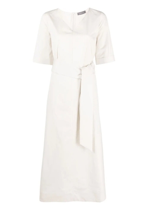 Lorena Antoniazzi belted midi dress - Neutrals