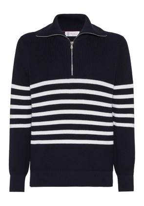 Brunello Cucinelli cotton jumper - Blue