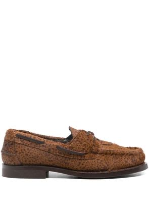 Hereu Saler braided lace-up loafers - Brown