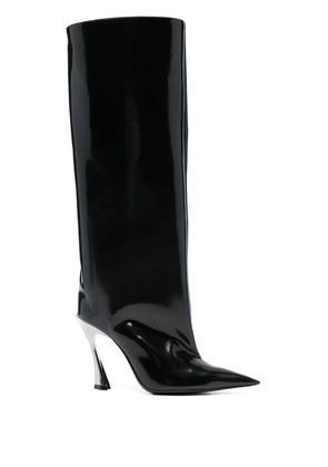 Mugler 95mm Fang boots - Black