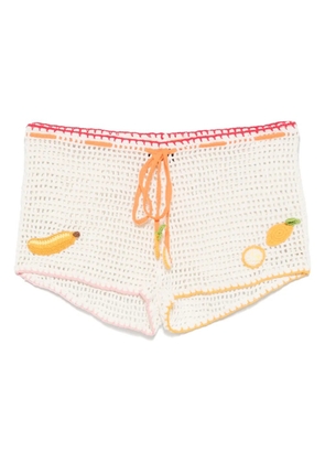 Leslie Amon Tutti Frutti shorts - Neutrals