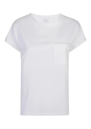 Eleventy patch-pocket rolled-cuff T-shirt - White