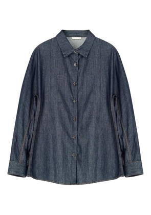 DRIES VAN NOTEN denim cocoon shirt - Blue