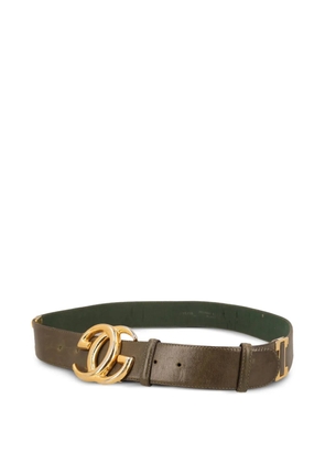 Gucci Pre-Owned leather bucket belt - Brown
