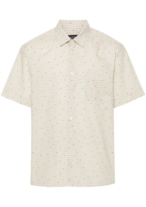 A.P.C. polka dot-print cotton shirt - Neutrals