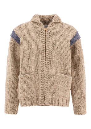 visvim Cowichan hand-knit zip-front cardigan - Neutrals