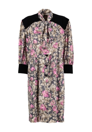 Saint Laurent Pre-Owned floral-print dress - Multicolor