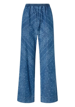 PINKO bandana-print jeans - Blue