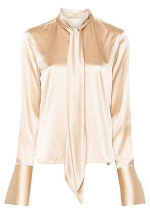 Ermanno Scervino pussy-bow collar shirt - Neutrals
