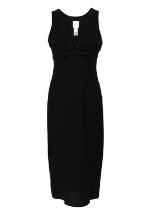Patou bow-detail midi dress - Black