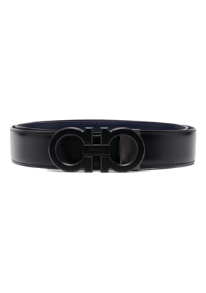 Ferragamo logo-buckle leather belt - Black