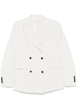 LouLou de Saison striped blazer - White