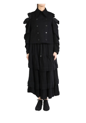 Noir Kei Ninomiya wrinkled jacket - Black