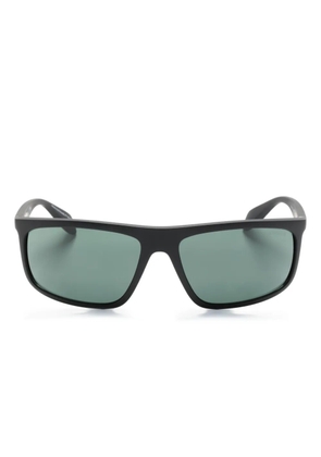 Emporio Armani rectangle-frame sunglasses - Black