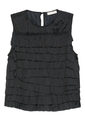 Ulla Johnson Quinn tiered ruffle top - Black
