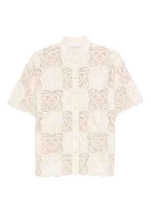 ZIMMERMANN Wanderlust scalloped shirt - Neutrals