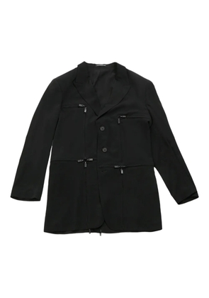 Yohji Yamamoto zip-detail blazer - Black