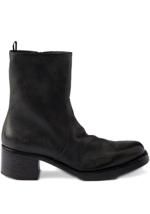 Prada zipped block-heel boots - Black