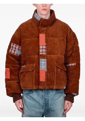 STORY mfg. Yanam patchwork corduroy jacket - Brown